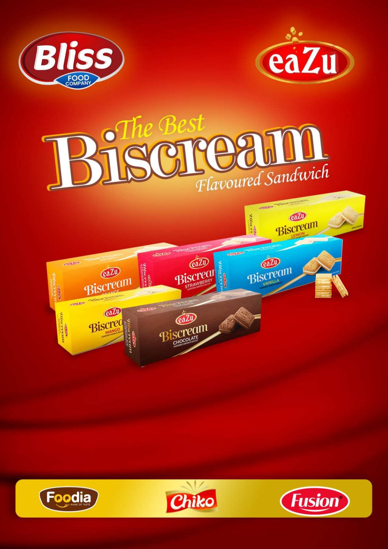 Biscream Flavoured Sandwich