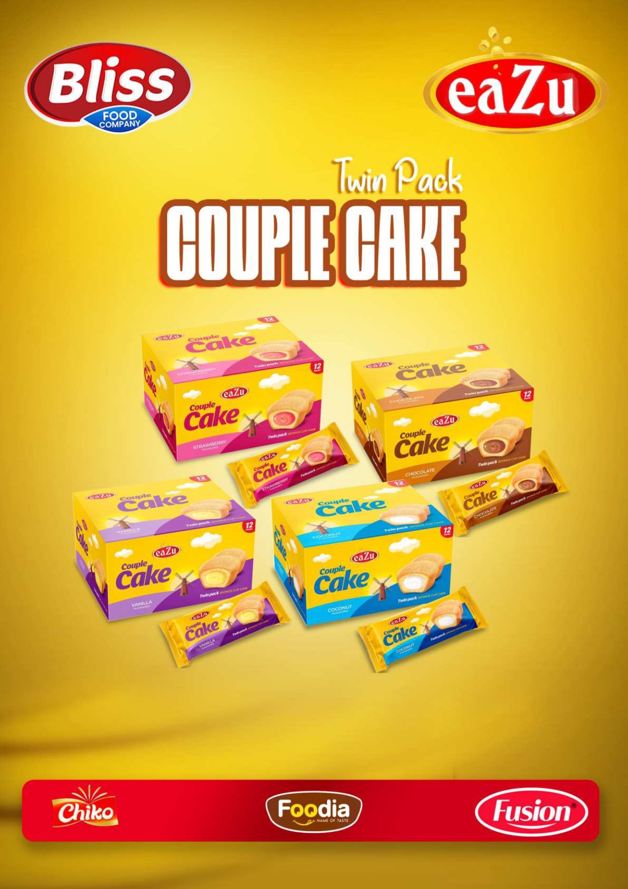 Couple Cake Twin Pack